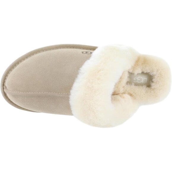 ⚡Women's Sand Imported Sheepskin Dyed Sheep Fur Suede upper Slipper - Picture 3 of 7